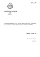 Afkondigingsblad van Aruba 2006 no. 38, DWJZ - Directie Wetgeving en Juridische Zaken