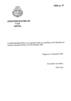 Afkondigingsblad van Aruba 2006 no. 47, DWJZ - Directie Wetgeving en Juridische Zaken