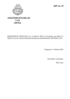 Afkondigingsblad van Aruba 2007 no. 10, DWJZ - Directie Wetgeving en Juridische Zaken
