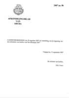 Afkondigingsblad van Aruba 2007 no. 86, DWJZ - Directie Wetgeving en Juridische Zaken