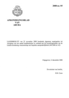Afkondigingsblad van Aruba 2008 no. 64, DWJZ - Directie Wetgeving en Juridische Zaken