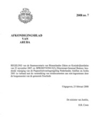 Afkondigingsblad van Aruba 2008 no. 7, DWJZ - Directie Wetgeving en Juridische Zaken