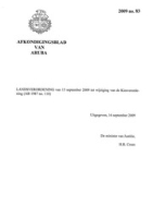Afkondigingsblad van Aruba 2009 no. 83, DWJZ - Directie Wetgeving en Juridische Zaken