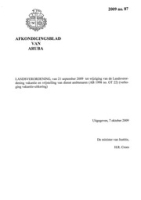Afkondigingsblad van Aruba 2009 no. 87, DWJZ - Directie Wetgeving en Juridische Zaken