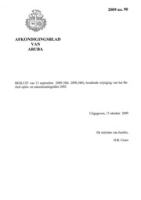 Afkondigingsblad van Aruba 2009 no. 90, DWJZ - Directie Wetgeving en Juridische Zaken
