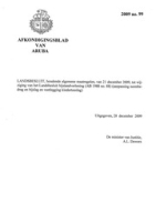 Afkondigingsblad van Aruba 2009 no. 99, DWJZ - Directie Wetgeving en Juridische Zaken