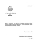 Afkondigingsblad van Aruba 2010 no. 11, DWJZ - Directie Wetgeving en Juridische Zaken