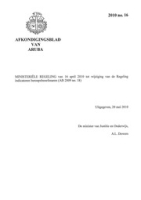 Afkondigingsblad van Aruba 2010 no. 16, DWJZ - Directie Wetgeving en Juridische Zaken
