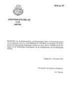 Afkondigingsblad van Aruba 2010 no. 83, DWJZ - Directie Wetgeving en Juridische Zaken