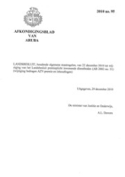 Afkondigingsblad van Aruba 2010 no. 95, DWJZ - Directie Wetgeving en Juridische Zaken