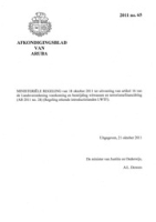 Afkondigingsblad van Aruba 2011 no. 65, DWJZ - Directie Wetgeving en Juridische Zaken