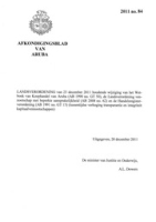 Afkondigingsblad van Aruba 2011 no. 84, DWJZ - Directie Wetgeving en Juridische Zaken