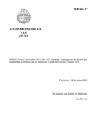 Afkondigingsblad van Aruba 2012 no. 57, DWJZ - Directie Wetgeving en Juridische Zaken