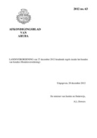 Afkondigingsblad van Aruba 2012 no. 63, DWJZ - Directie Wetgeving en Juridische Zaken