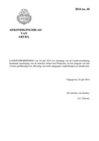 Afkondigingsblad van Aruba 2014 no. 44, DWJZ - Directie Wetgeving en Juridische Zaken