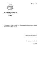 Afkondigingsblad van Aruba 2014 no. 53, DWJZ - Directie Wetgeving en Juridische Zaken