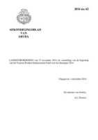 Afkondigingsblad van Aruba 2014 no. 62, DWJZ - Directie Wetgeving en Juridische Zaken