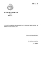Afkondigingsblad van Aruba 2014 no. 68, DWJZ - Directie Wetgeving en Juridische Zaken