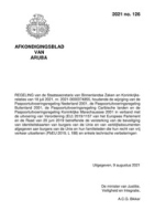 Afkondigingsblad van Aruba 2021 no. 126, DWJZ - Directie Wetgeving en Juridische Zaken