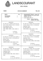 Landscourant van Aruba 1988, no. 25, DWJZ - Directie Wetgeving en Juridische Zaken