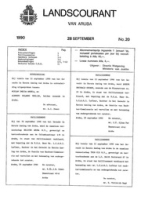 Landscourant van Aruba 1990, no. 20, DWJZ - Directie Wetgeving en Juridische Zaken