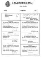 Landscourant van Aruba 1991, no. 01, DWJZ - Directie Wetgeving en Juridische Zaken