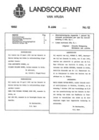 Landscourant van Aruba 1992, no. 12, DWJZ - Directie Wetgeving en Juridische Zaken