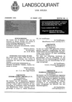 Landscourant van Aruba 1995, no. 06, DWJZ - Directie Wetgeving en Juridische Zaken