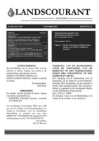 Landscourant van Aruba 2022, no. 21, DWJZ - Directie Wetgeving en Juridische Zaken