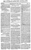 De Curacaosche Courant (8 Juni 1816)