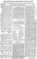 De Curacaosche Courant (5 October 1816)