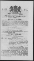 Publicatieblad van Curacao en onderhoorigheden 1877 no. 8, Gouverneur van Curacao en Onderhoorigheden