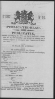 Publicatieblad van Curacao en onderhoorigheden 1877 no. 14, Gouverneur van Curacao en Onderhoorigheden