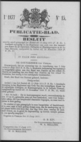 Publicatieblad van Curacao en onderhoorigheden 1877 no. 15, Gouverneur van Curacao en Onderhoorigheden