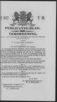 Publicatieblad van Curacao en onderhoorigheden 1877 no. 20, Gouverneur van Curacao en Onderhoorigheden