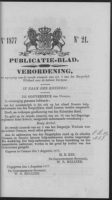 Publicatieblad van Curacao en onderhoorigheden 1877 no. 21, Gouverneur van Curacao en Onderhoorigheden