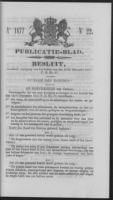 Publicatieblad van Curacao en onderhoorigheden 1877 no. 22, Gouverneur van Curacao en Onderhoorigheden