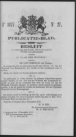 Publicatieblad van Curacao en onderhoorigheden 1877 no. 27, Gouverneur van Curacao en Onderhoorigheden
