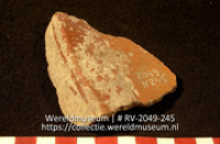 Versierd aardewerk (fragment) (Collectie Wereldmuseum, RV-2049-245)