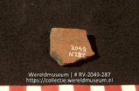 Versierd aardewerk (fragment) (Collectie Wereldmuseum, RV-2049-287)