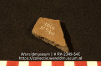Aardewerk (fragment) (Collectie Wereldmuseum, RV-2049-540)