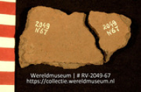 Aardewerk fragmenten (Collectie Wereldmuseum, RV-2049-67)