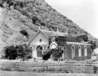 Een kerk in The Bottom, Saba; Een kerkje in vallei The Bottom op Saba (Collectie Wereldmuseum, TM-10021169)