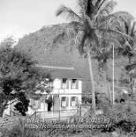 Pasangrahan in The Bottom, Saba; Een gastenverblijf in het bewoonbare gedeelte van het bergachtige Saba (Collectie Wereldmuseum, TM-10021389)
