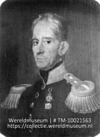 Portret van Johannes de Veer, Gouverneur van Sint Eustatius 1837-1854 (Collectie Wereldmuseum, TM-10021563)