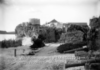 Curacao. Beekenburg, vanaf het wachthuis genomen; Fort Beekenburg aan de Caracasbaai (Collectie Wereldmuseum, TM-10021734)