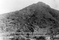 Saba. The mountain, gezien vanaf de voet van Booby Hill; Berglandschap geizen van onderaan de berg (Collectie Wereldmuseum, TM-10022265)