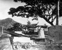 St. Eustatius. Op de muur van het fort.; Kanonnen van Fort Oranje; Cannons of 'Fort Oranje' (Collectie Wereldmuseum, TM-10030128)