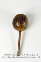 Rammelaar van kalebas; Maraca (Collectie Wereldmuseum, TM-1831-3)