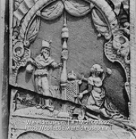 Grafsteen van Ishae de Marchena, 1730 op de Joodse begraafplaats; Grafsteen op de oude Joodse begraafplaats, Ishae de Marchena, 1730 (Collectie Wereldmuseum, TM-20003992), Lawson, Boy